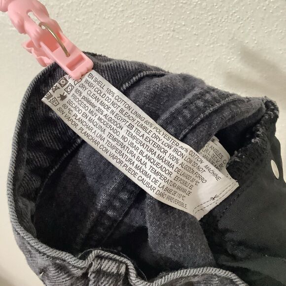 Black Grey Distressed Grunge Punk Concert Party Festival Jeans 28 in Waist - Picture 8 of 8